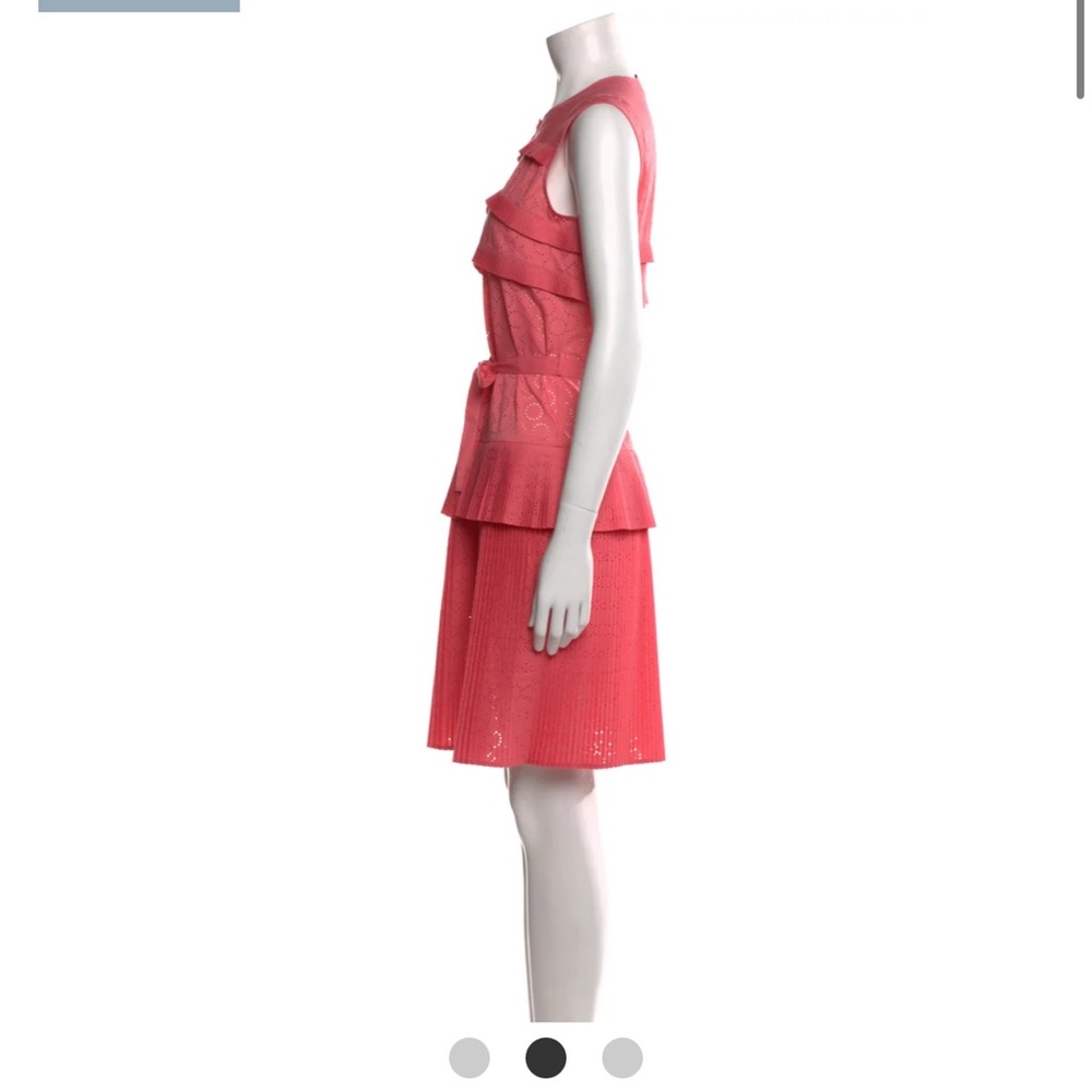 NWT Gorgeous Paule KA crewneck mid length designer pleated dress - Picture 14 of 15
